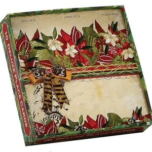 TWO packs of Boughs of Holly Place cards. TWO PACKAGES of Christmas placecards